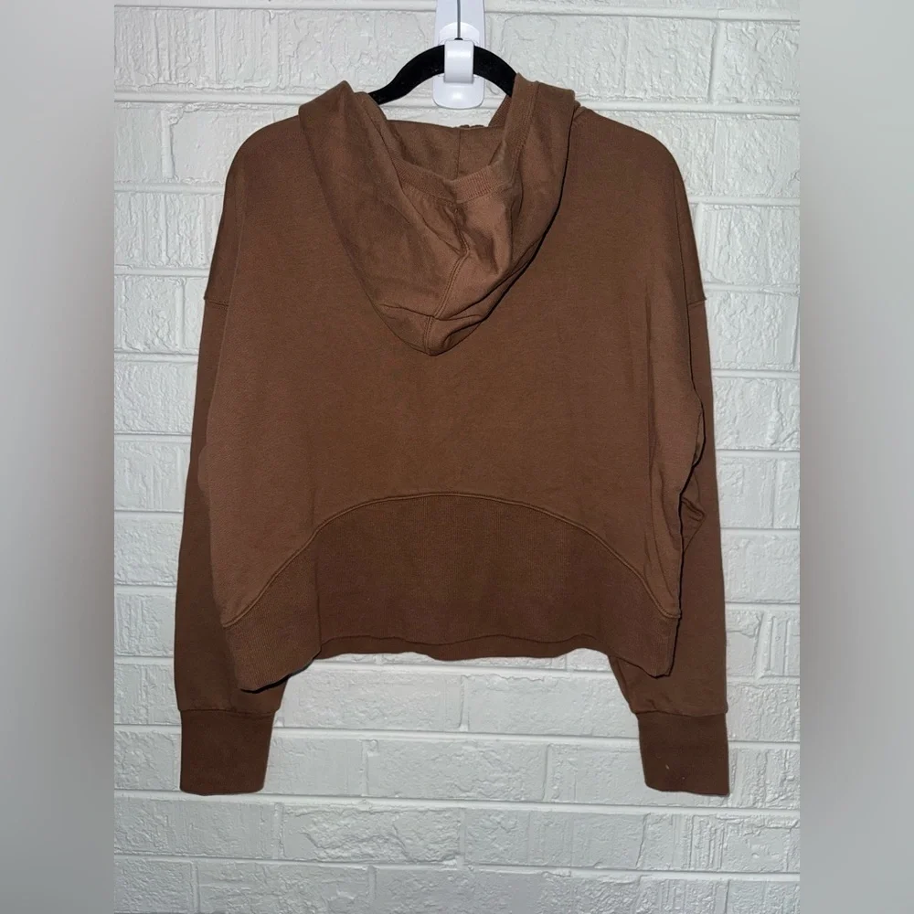 NWT JOYLAB women’s French Terry 1/2 Zip Hooded Pullover Sweatshirt M & XL ✨ - Picture 7 of 8